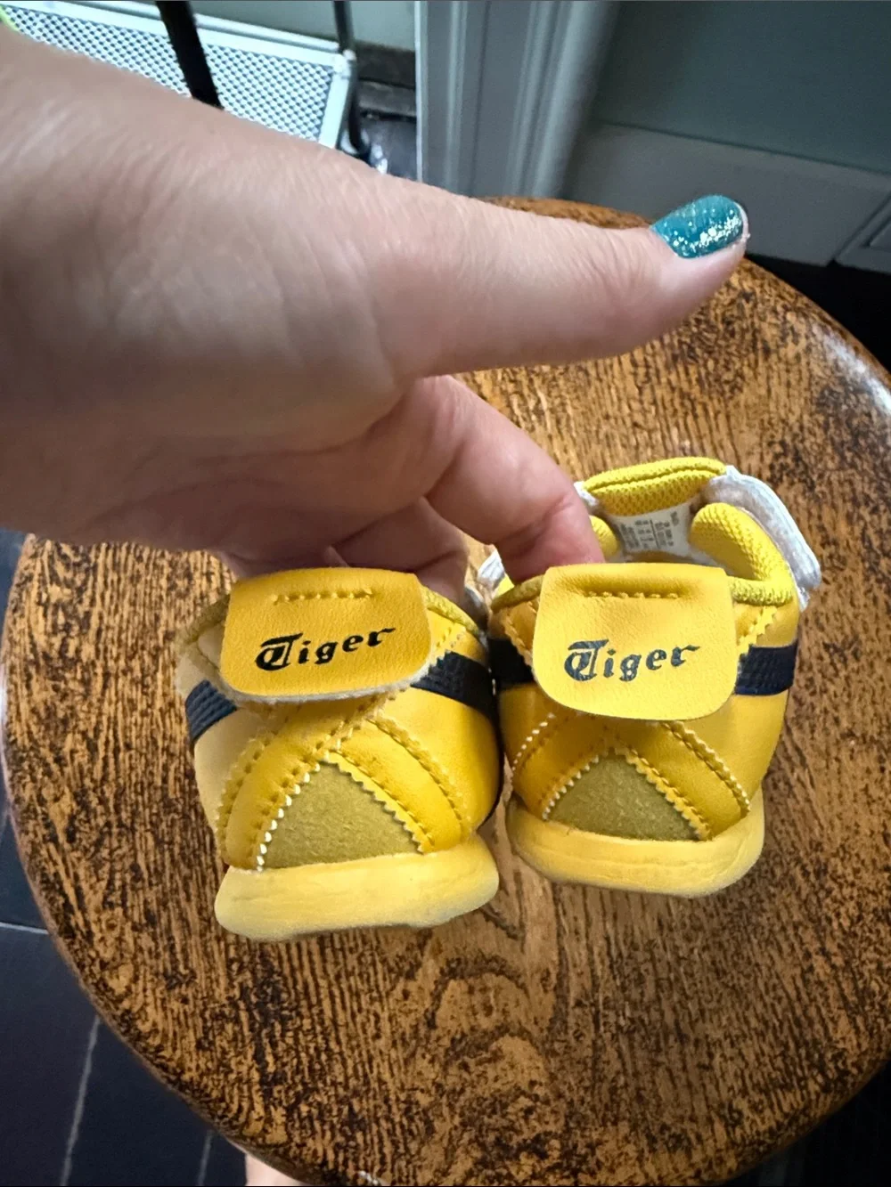Onitsuka Tiger by Asics Kids' Yellow Velcro Trainers